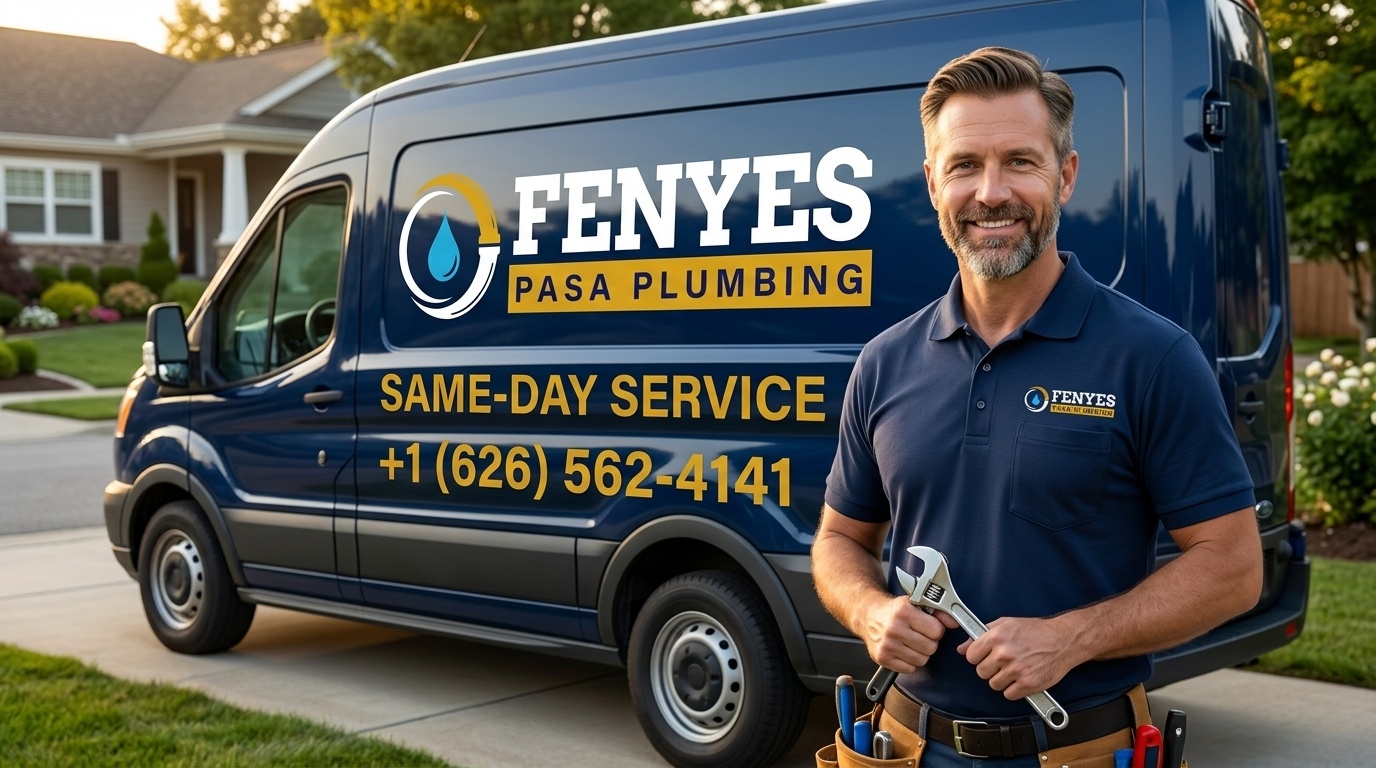 Fenyes Pasa Plumbing same day plumbing service van and professional plumber in Pasadena CA